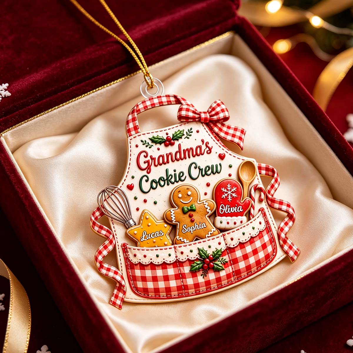 Grandma's Cookie Crew - Personalized Christmas Acrylic Ornament