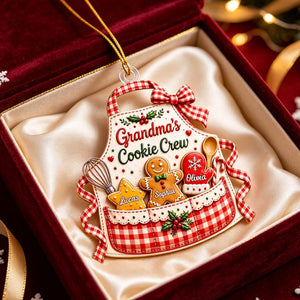 Grandma's Cookie Crew - Personalized Christmas Acrylic Ornament