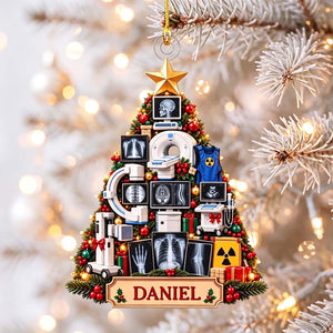 Personalized Radiology Acrylic Ornament | Christmas Gift For Radiologist Radiology Technician Xray Tech