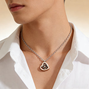 Personalized Vintage Heart-Shaped Photo Romantic Necklace With Picture - Valentine's Day Anniversary Gift For Wife Or Girlfriend