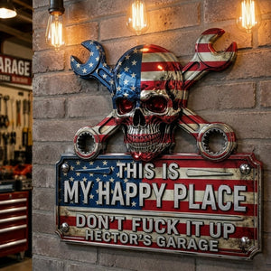 Personalized "Don't Mess This Up" Metal Sign | America 250th Man Cave Wall Art Gift