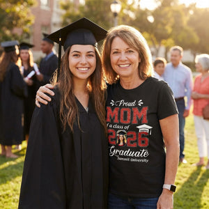 Personalized Proud Family Member Graduation T-Shirt with Photo, Name & School | Exclusive Commemorative Gift for Family