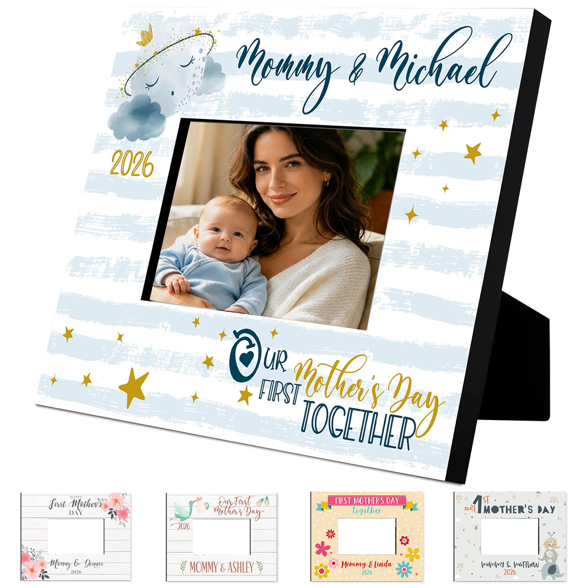 Personalized Our 1st Mother's Day Photo Frame | Mother's Day Gift For Mom Grandma Gigi
