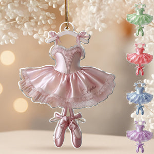 Personalized Ballerina Tutu Ornament With Name & Color | Elegant Christmas Gift For Ballerina & Ballet Lovers