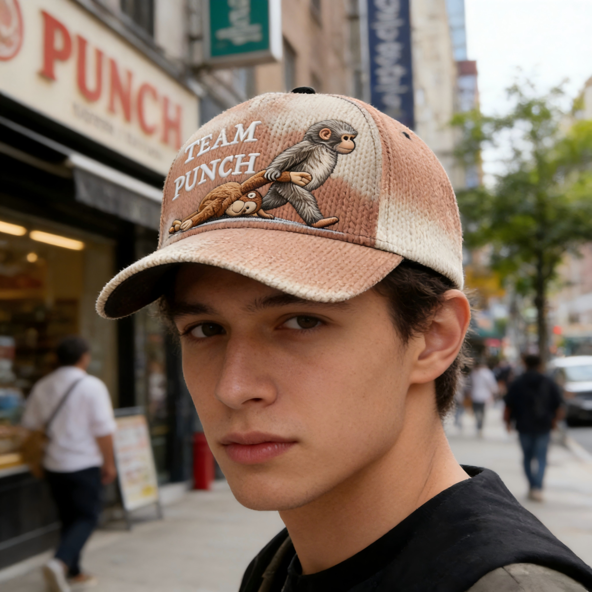 Team Punch  Monkey Lover Classic Cap —Streetwear Fashion Accessory Gift For Kids