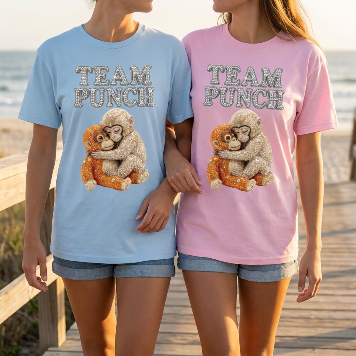 Monkey Punch T-Shirt - Gift For Family Friends Loved Ones