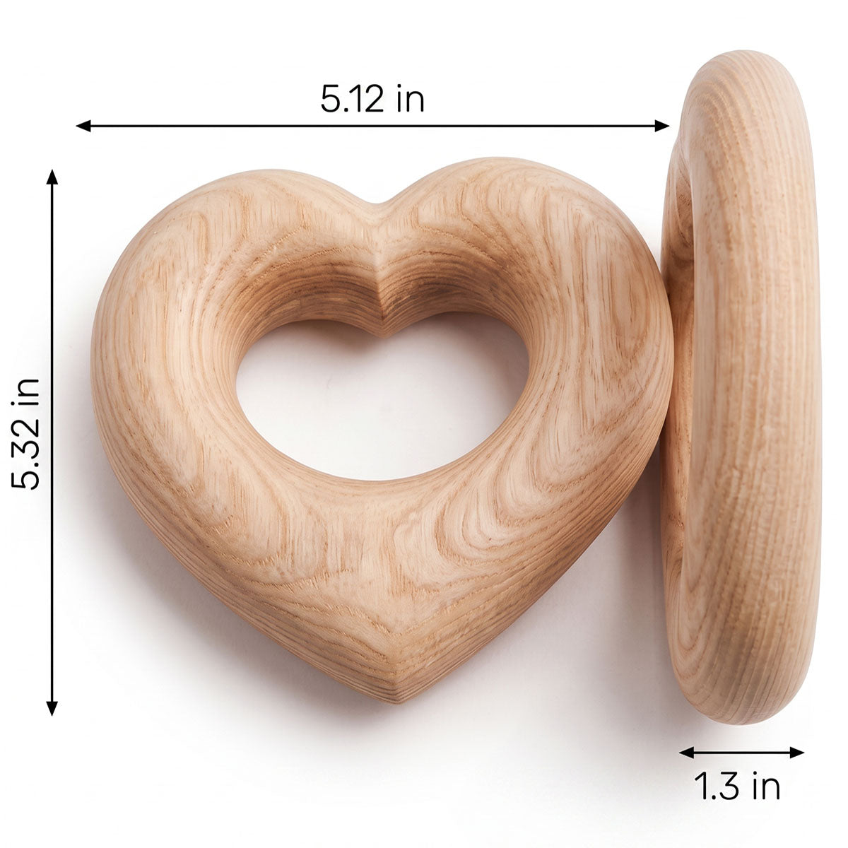 Personalized Interlocking Couple Wooden Hearts Sculpture - God Knew My Heart Needed You