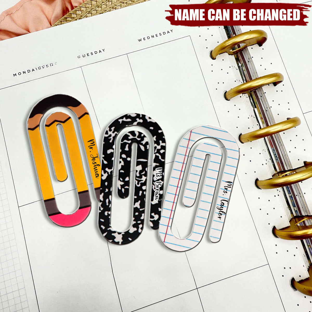 Back to School Gift, Teacher Appreciation Gift - Personalized Jumbo Paper Clip