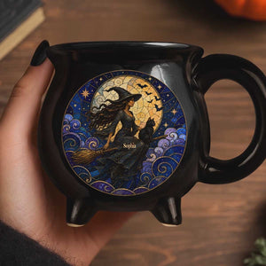 Personalized Witch Cauldron Coffee Mug | Unique Halloween Gift For Coffee Lovers