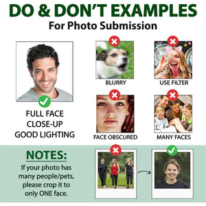 Personalized Face Baby Elf Christmas Ornament With Photo & Santa Hat | Hilarious Gift For New Parents Grandparents