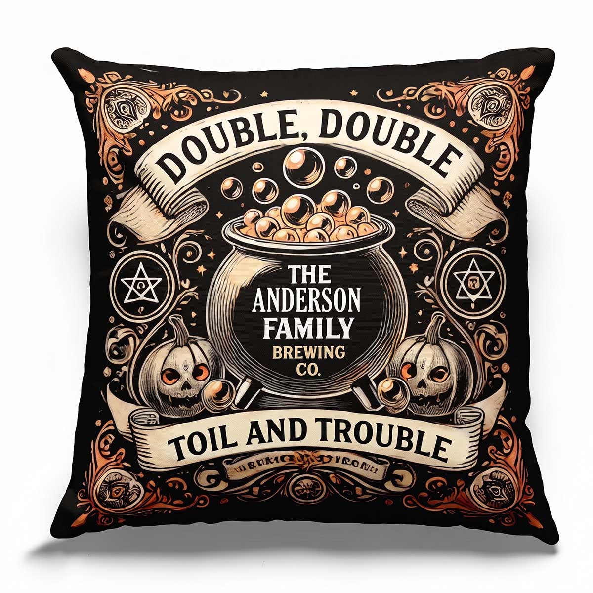 Personalized Family Pillow - We'll See You At The Witching Hour - Halloween Gift For Family