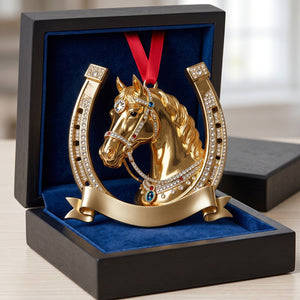 Personalized Horseshoe Horse Acrylic Ornament Gift For Horse Lover