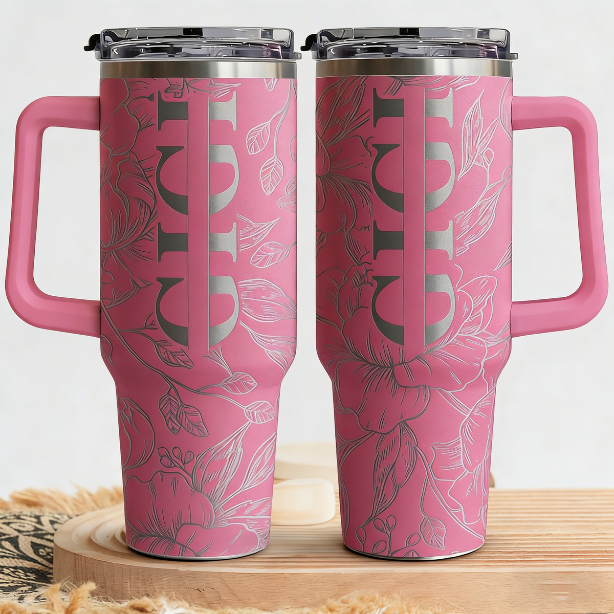Personalized 40oz Large Capacity Insulated Tumbler With Kids' Names - Mother's Day Gift For Her