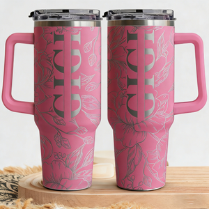 Personalized 40oz Large Capacity Insulated Tumbler With Kids' Names - Mother's Day Gift For Her