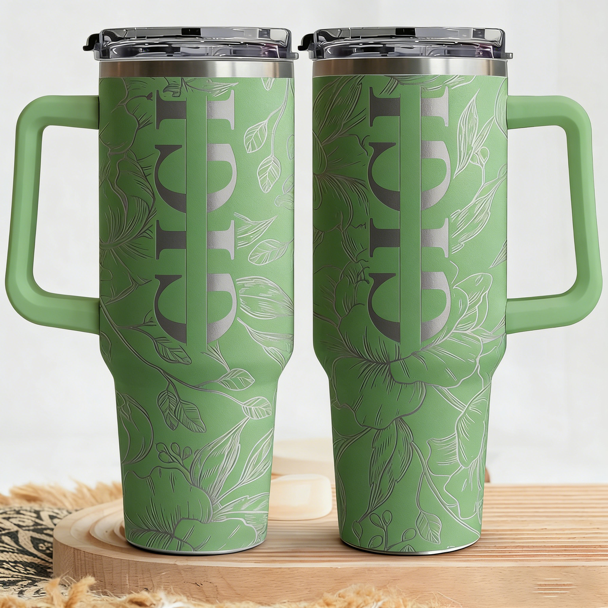 Personalized 40oz Large Capacity Insulated Tumbler With Kids' Names - Mother's Day Gift For Her