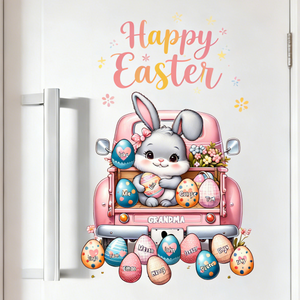 Personalized Cute Easter Egg Decal With 1-15 Grandkids' Names I 2026 Easter Gift For Grandma