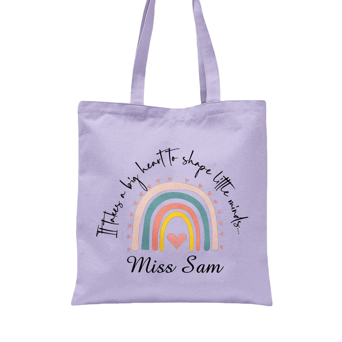 Personalized Teacher Tote Bag - Teacher Thank You Gift, Custom Name, Sentimental Appreciation Gift