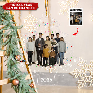 Celebrate Your Family This Christmas With A Personalized Tree Acrylic Ornament,Gift For Family