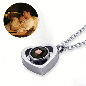 Personalized Vintage Heart-Shaped Photo Romantic Necklace With Picture - Valentine's Day Anniversary Gift For Wife Or Girlfriend
