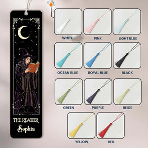 Personalized Gothic Bookmark With Name - Spooky Ghost Witchy -Halloween Gift For Book Lovers