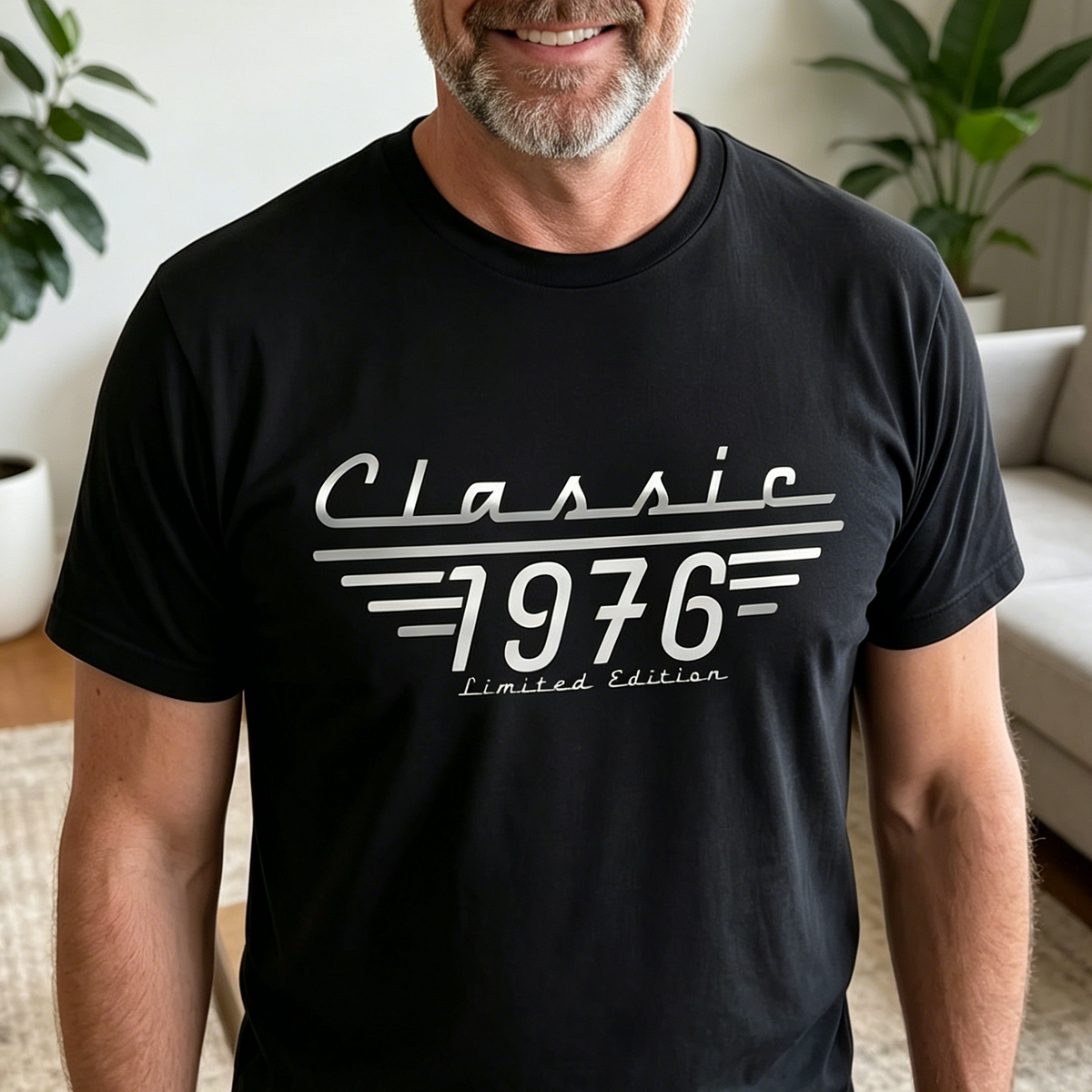 Personalized Classic T-Shirt With Year | Father‘s Day Gift For Dad Grandpa