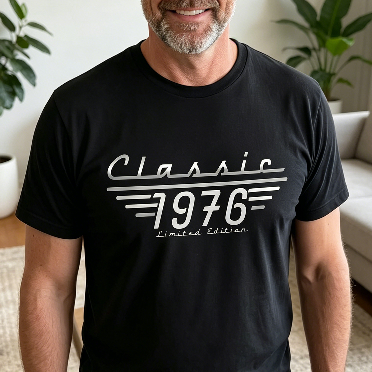 Personalized Classic T-Shirt With Year | Father‘s Day Gift For Dad Grandpa
