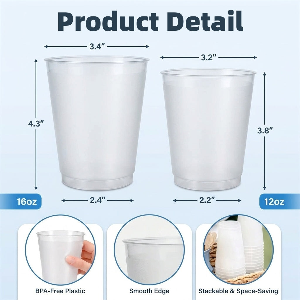 Custom Photo A Cold One For The Old One - Personalized Birthday Frosted Cups