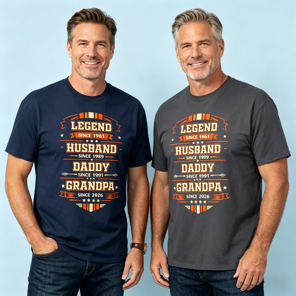 Personalized Classic Tee Legend Husband Daddy Grandpa Since Design - Unique Father's Day Gift