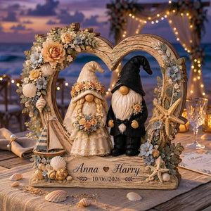 Personalized Couple Wedding Wooden Block | Anniversary Keepsake Decor For Newlyweds Couples