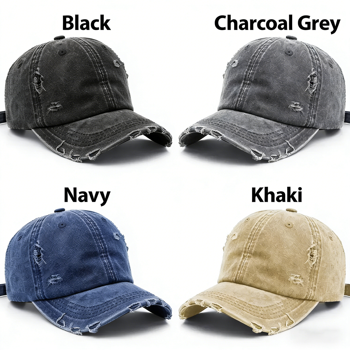 Personalized BBQ Vintage Distressed Cap With Face & Name - Father's Day Gift For Dad & Husband