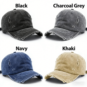 Personalized BBQ Vintage Distressed Cap With Face & Name - Father's Day Gift For Dad & Husband