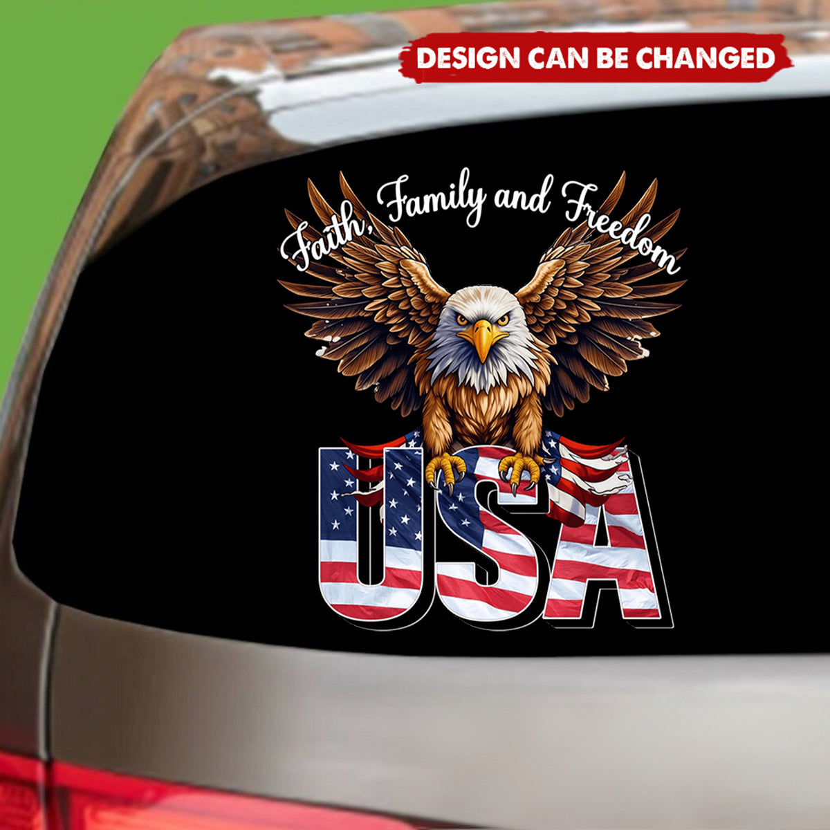 Personalized Patriotic Weatherproof Car Window Decal With USA 250th Anniversary Design - Commemorative Gift For Proud American Patriots
