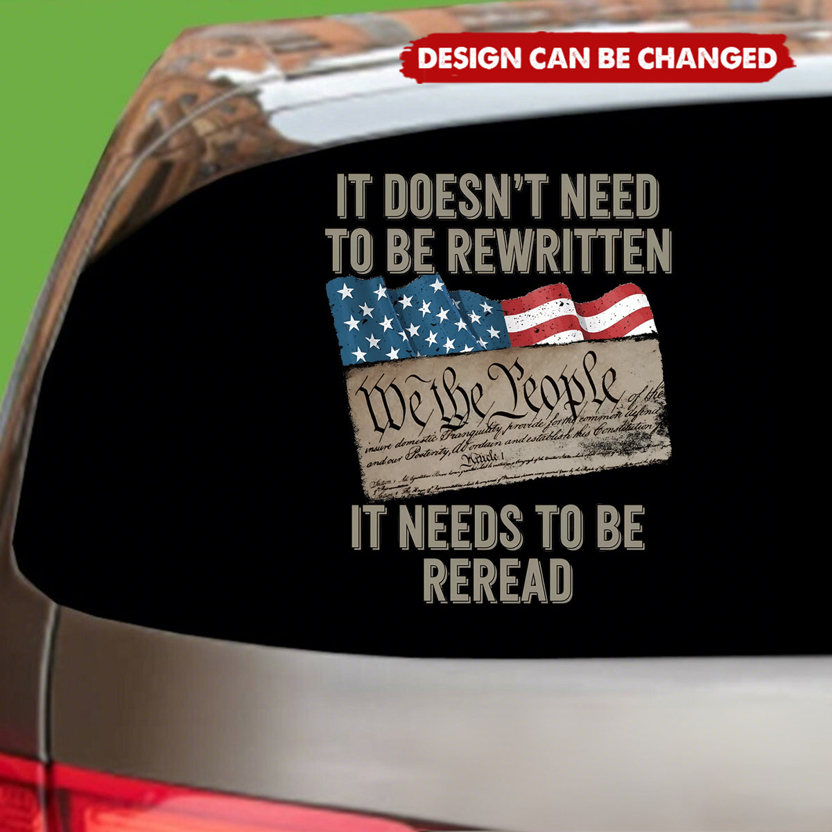 Personalized Patriotic Car Window Decal With United States 250th Anniversary 1776-2026 Design - Independence Day Decor For Vehicle