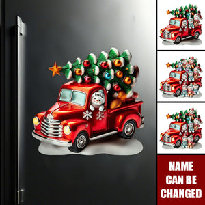 Personalized Nana's Cute Little Snowmen Christmas Decal With 1-10 Kid's Names,Warm Holiday Decoration For Family