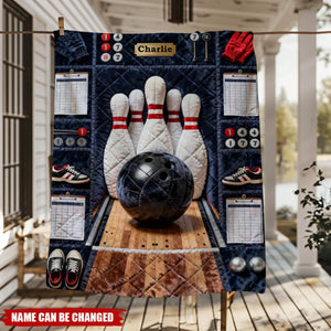 Personalized 3D Effect Bowling Blanket With Name | Unique Birthday Tournament Gift For Bowling Lovers Teammates Friends