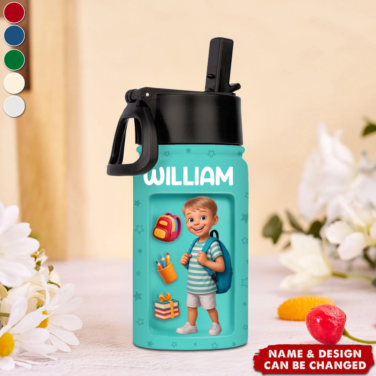 Custom Kids Water Tumbler - Personalized Back To School Gifts For Kids