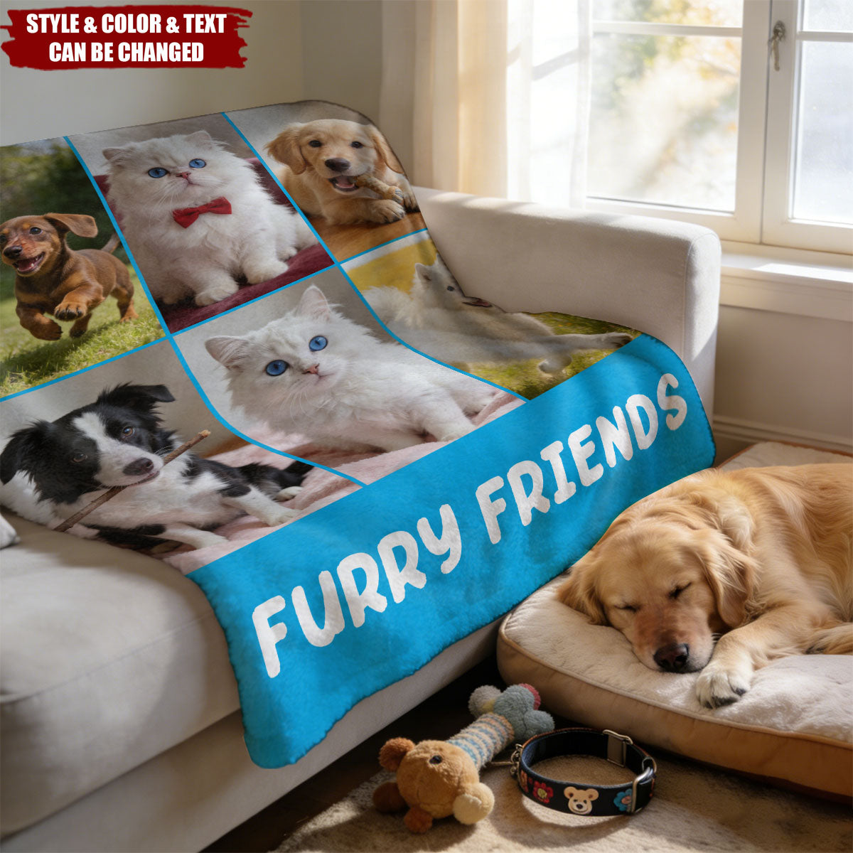 Personalized Photo Grid Collage Fleece Blanket With Romantic Text - Keepsake | Valentine's Day Gift For Wife & Husband