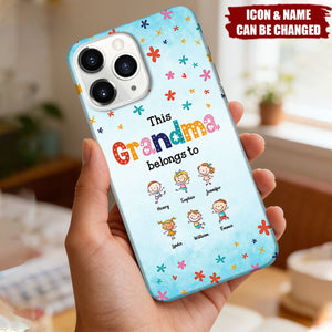 This Amazing Grandma Belongs To These Cool Kids - Gift For Mom, Grandma - Personalized Phone Case