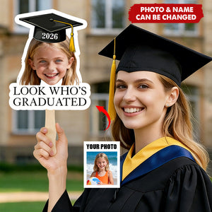 Personalized Graduation Fan With Childhood Photo | Gift For Class of 2026