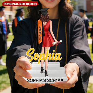 ersonalized Acrylic Block Plaque With Name & Design & Date | Graduation Gift For Daughter Son