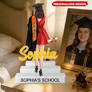 ersonalized Acrylic Block Plaque With Name & Design & Date | Graduation Gift For Daughter Son
