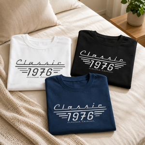 Personalized Classic T-Shirt With Year | Father‘s Day Gift For Dad Grandpa