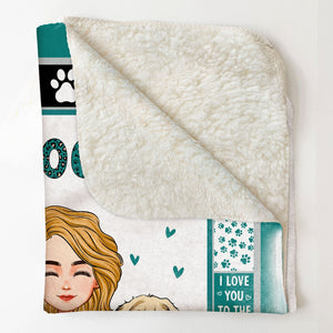 Dog Mom - Dog Dad - Personalized Blanket - Birthday, Loving, Funny Gift For Dog Mom, Dog Dad, Dog Owner, Dog Lover