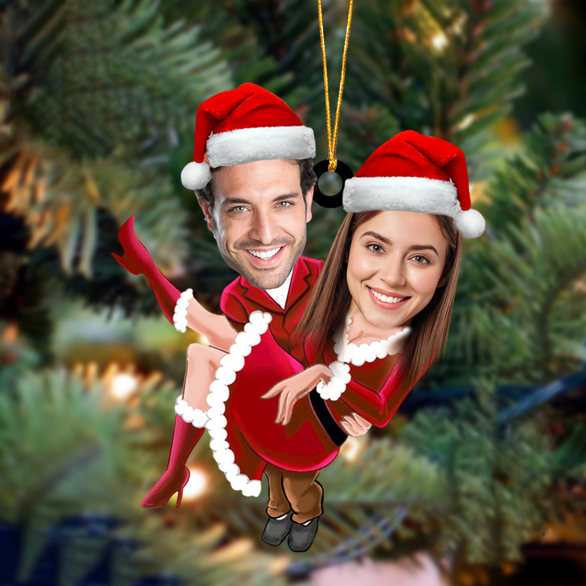 Personalized Christmas Couple Ornament - Prefect Gift For Christmas