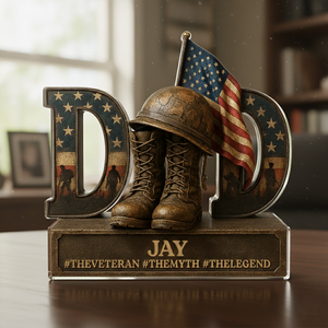 Personalized Dad "The Legend" Warrior Acrylic Plaque With Name & Warrior Design - Birthday Father’s Day Gift For Dad & Grandpa