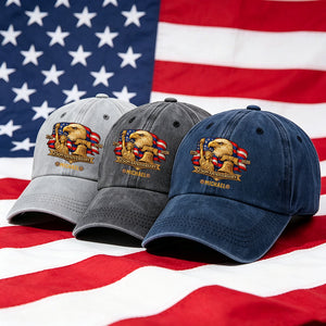 Customized Vintage Patriotic Eagle Liberty Bell Badge Baseball Cap - America 250th Anniversary Gift