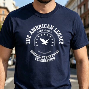 Personalized Vintage "The American Legacy" Tee With Eagle - Independence 250th Gift For Family