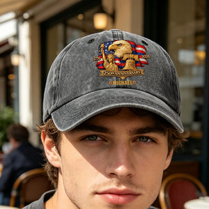 Customized Vintage Patriotic Eagle Liberty Bell Badge Baseball Cap - America 250th Anniversary Gift