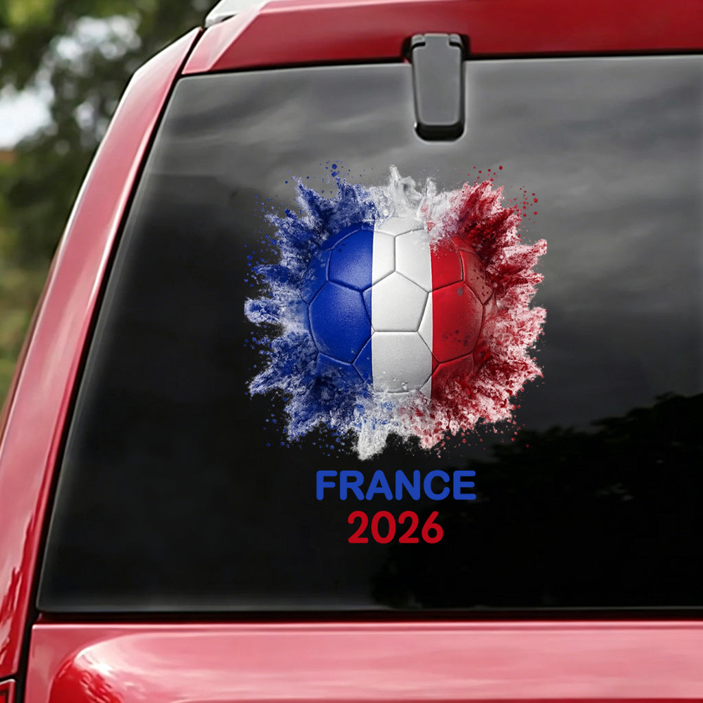 Customized Vibrant Splash Soccer Decal With Country Flag - Summer Tournament Gift For Soccer Lover