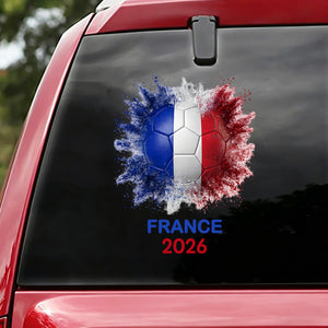 Customized Vibrant Splash Soccer Decal With Country Flag - Summer Tournament Gift For Soccer Lover